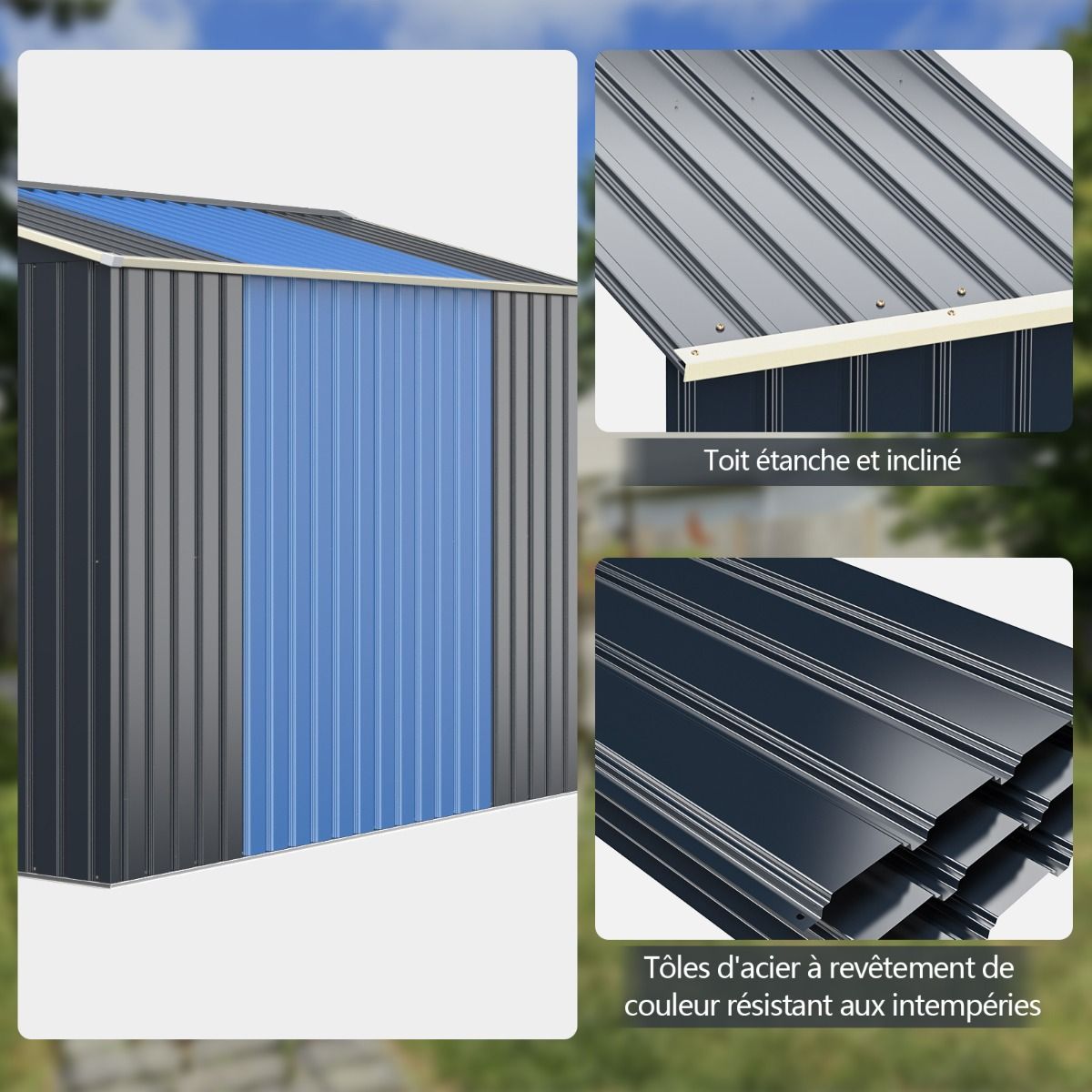 Abri de Jardin Métal 10,85 m²
