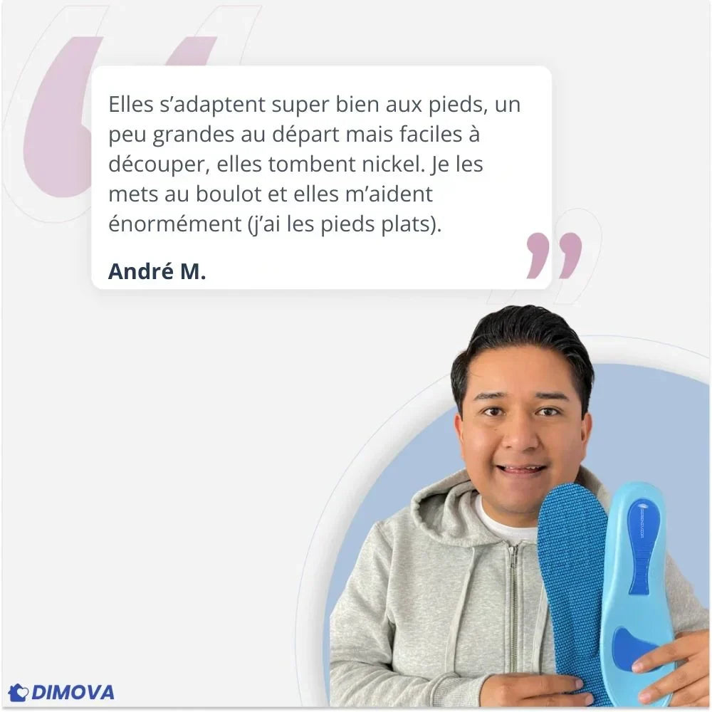 Semelles Confort+™ – Profitez de journées sans douleur