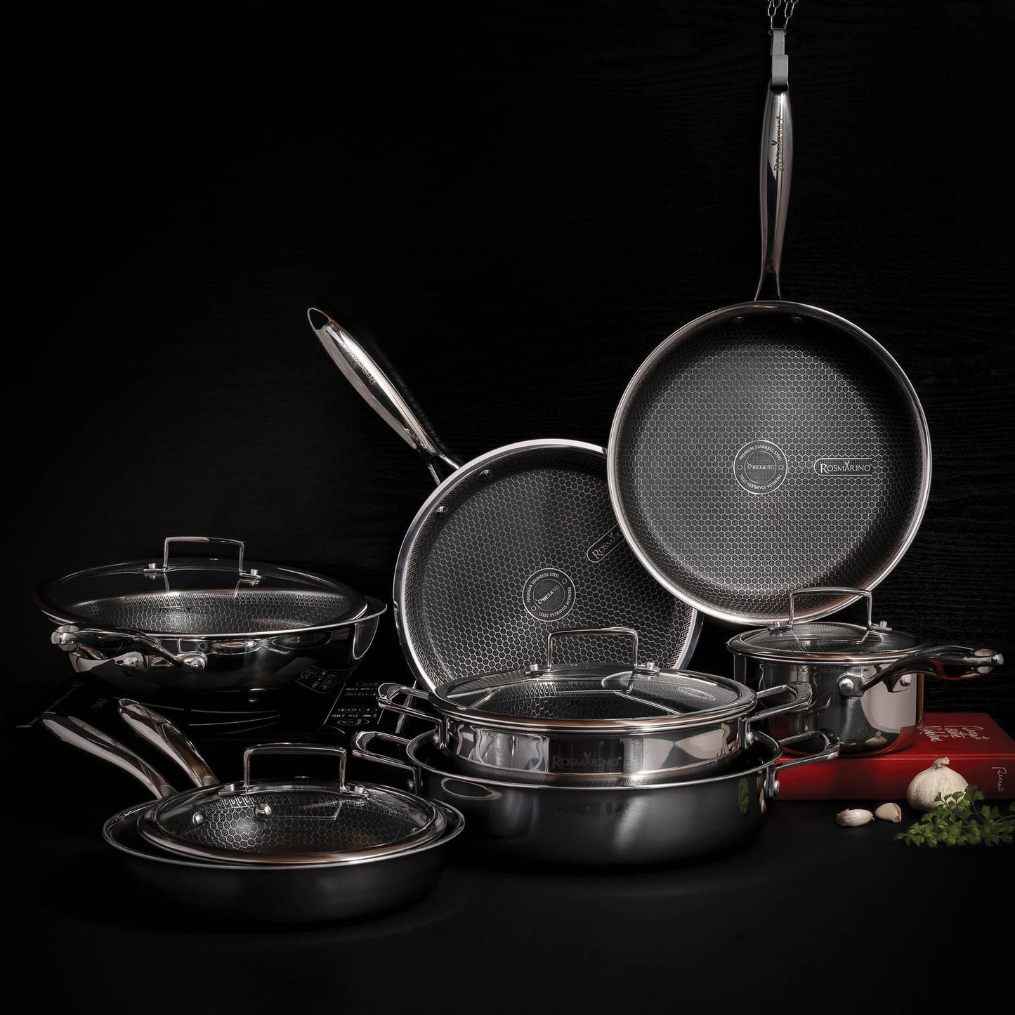 HexaPRO™ – Le Set de Casseroles 10 Pièces - Robustesse & Élégance