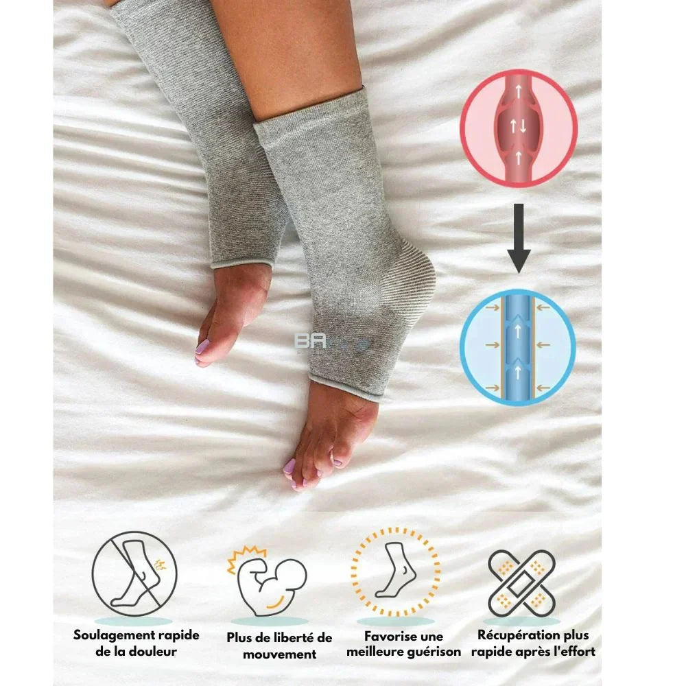 Chaussettes de soutien en bambou – Soulagement garanti des douleurs aux pieds et aux jambes