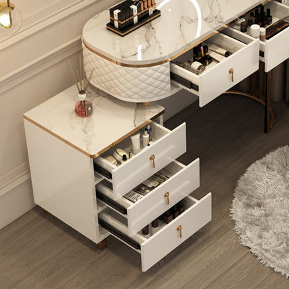 Coiffeuse Moderne avec Miroir & Rangements Intelligents