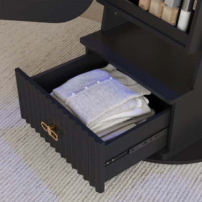Armoire à bijoux avec miroir et éclairage LED