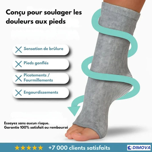 Chaussettes de soutien en bambou – Soulagement garanti des douleurs aux pieds et aux jambes