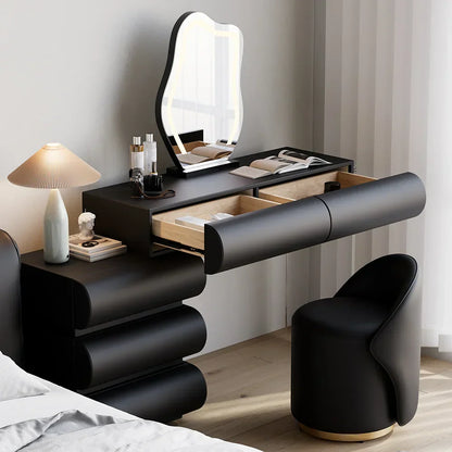 Ensemble table de maquillage en cuir Humply