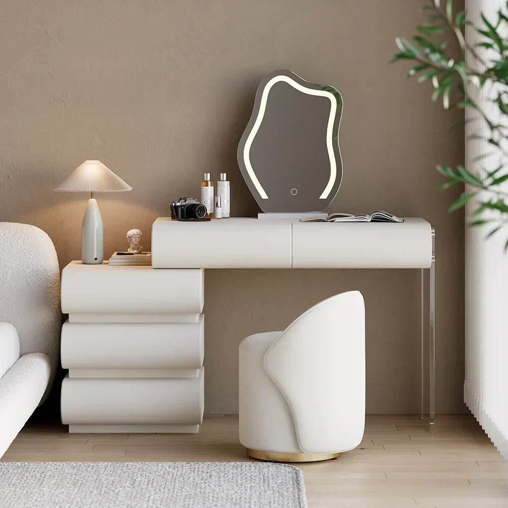 Ensemble table de maquillage en cuir Humply