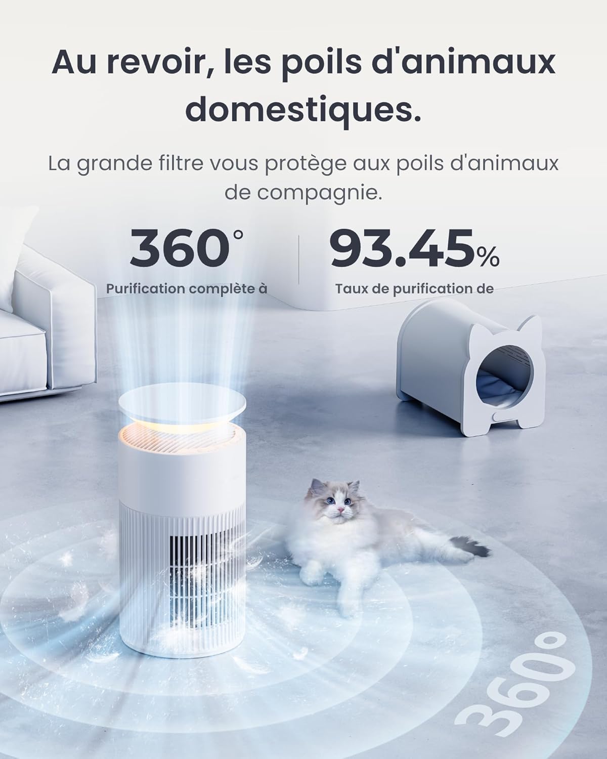 SwitchBot Purificateur D'air Avec Application Et Veilleuse