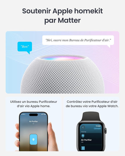 SwitchBot Purificateur D'air Avec Application Et Veilleuse