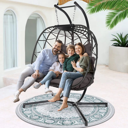 cocon zen™ – Chaise Œuf Suspendue avec Support