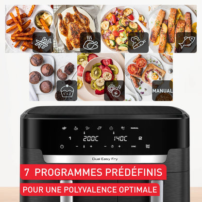 Air Fryer - 7 programmes - 6,5L + 4,5L