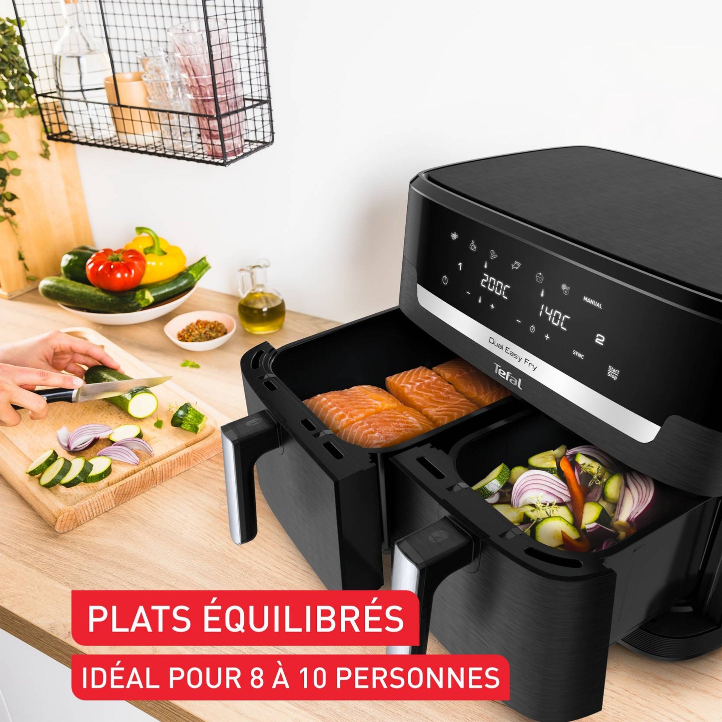 Air Fryer - 7 programmes - 6,5L + 4,5L
