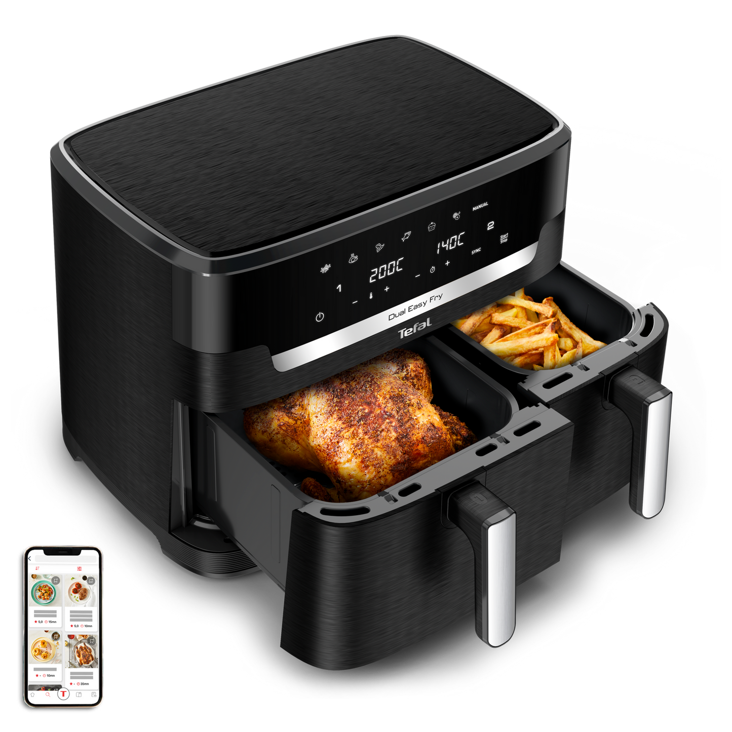 Air Fryer - 7 programmes - 6,5L + 4,5L