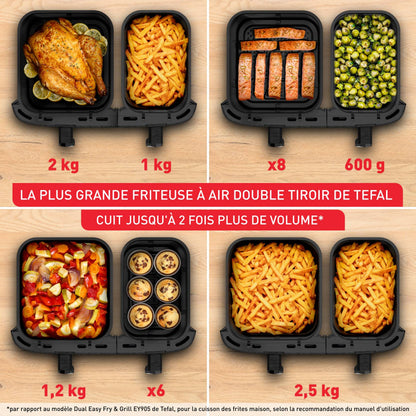 Air Fryer - 7 programmes - 6,5L + 4,5L