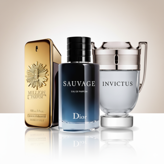 Coffret Énergie Triomphante – 1 Million Parfum de Paco Rabanne, Sauvage de Dior et Invictus de Paco Rabanne [100 ml]