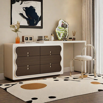 Coiffeuse Moderne avec Miroir &amp; Rangements Intelligents