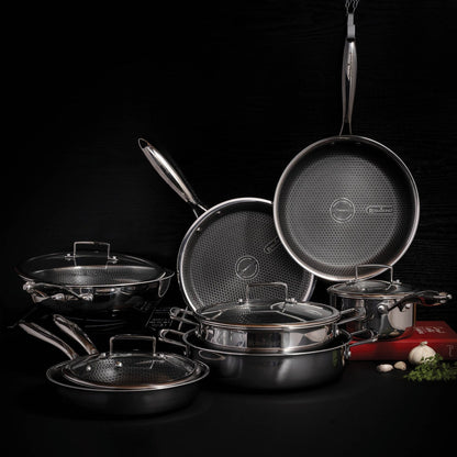 HexaPRO™ – Le Set de Casseroles 10 Pièces - Robustesse & Élégance
