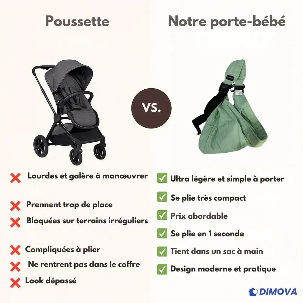 Lot de 2 porte-bébés 1+1 OFFERT
