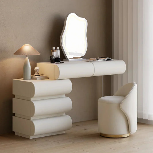Ensemble table de maquillage en cuir Humply
