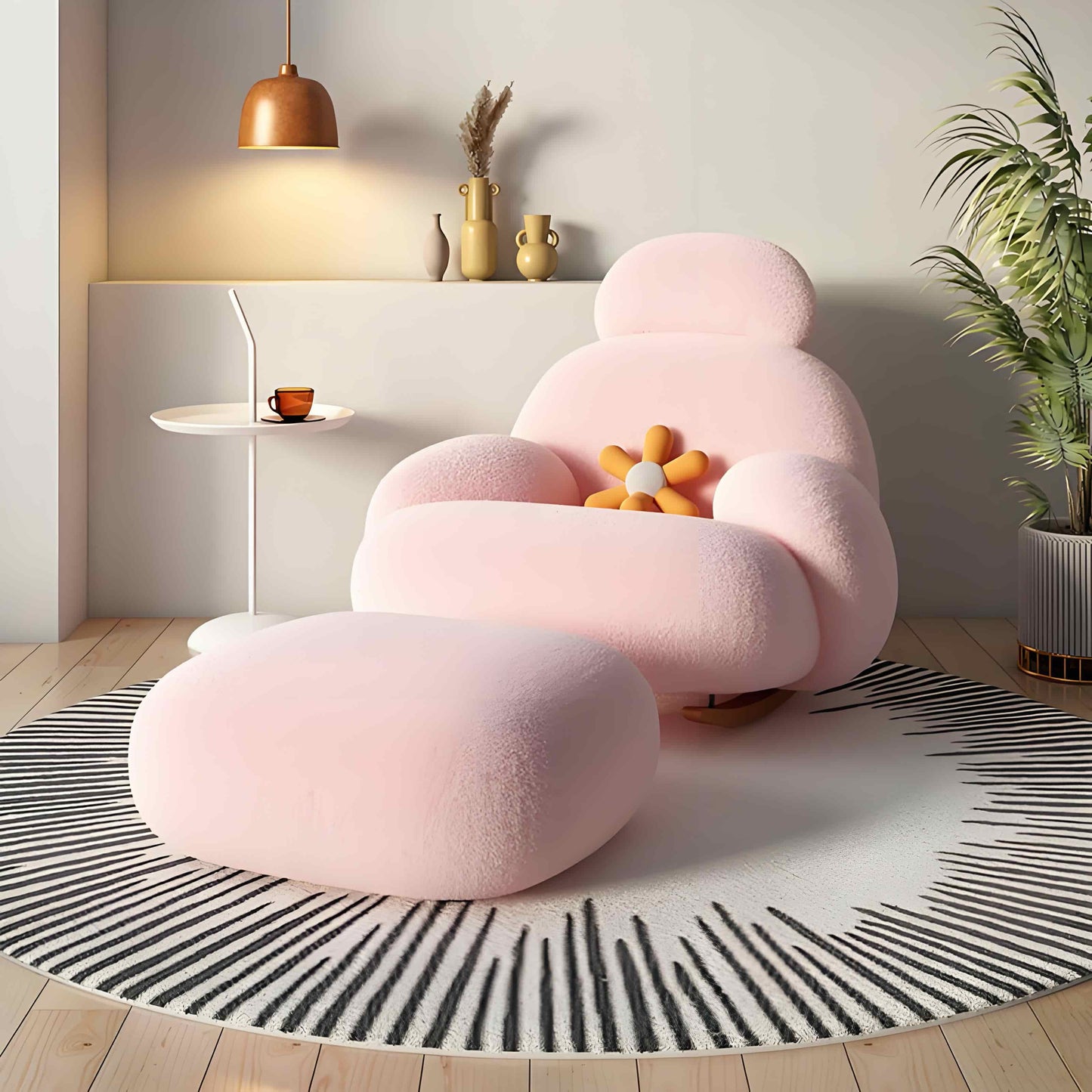 Fauteuil de salon moderne et moelleux