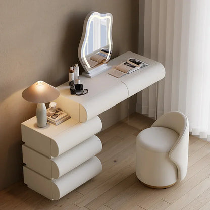 Ensemble table de maquillage en cuir Humply