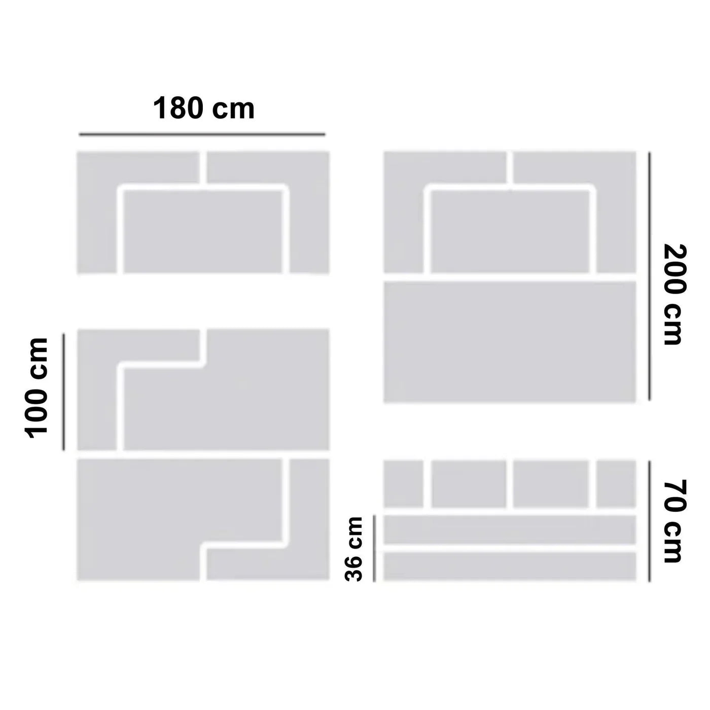 Canapé-lit Modulaires Nova-Bed