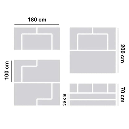 Canapé-lit Modulaires Nova-Bed